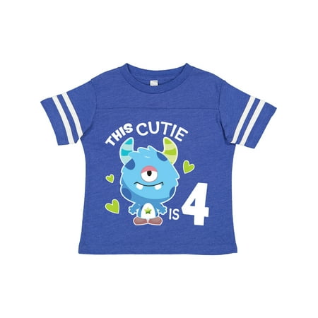 Inktastic This Cutie is 4 with Cute Blue Monster and Hearts Gift Toddler Boy Girl T-Shirt
Inktastic This Cutie is 4 with Cute Blue Monster and Hearts Gift Toddler Boy Girl T-Shirt
