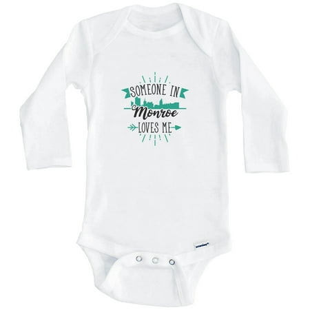 Someone In Monroe Loves Me Monroe LA Skyline One Piece Baby Bodysuit (Long Sleeve) 0-3 Months White
Someone In Monroe Loves Me Monroe LA Skyline One Piece Baby Bodysuit (Long Sleeve) 0-3 Months White
