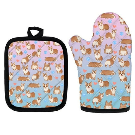 Corgi Dog Pattern Oven Mitts Baking Anti-Hot Gloves Pad Oven Microwave Insulation Mat Christmas Decoration Baking Accessories
Corgi Dog Pattern Oven Mitts Baking Anti-Hot Gloves Pad Oven Microwave Insulation Mat Christmas Decoration Baking Accessories