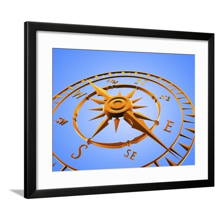 Compass Rose Framed Print Wall Art By PASIEKA