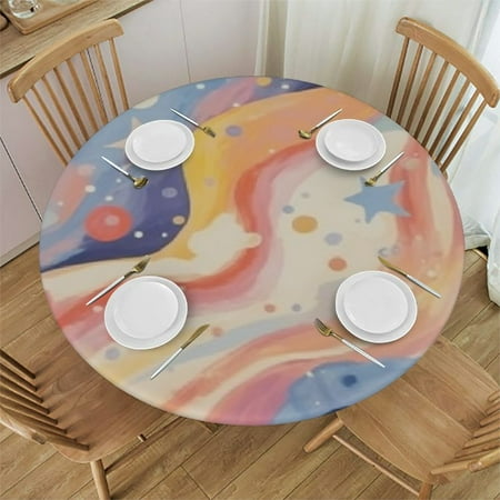 Qlo0ole Round Tablecloth with Elastic Edges Circular Tablecloth Waterproof Tabletop Wipeable Polyester Table Cloth Durability Table Cover Fitted for Kitchen Outdoor Party Pink Marble Texture 38-42
Qlo0ole Round Tablecloth with Elastic Edges Circular Tablecloth Waterproof Tabletop Wipeable Polyester Table Cloth Durability Table Cover Fitted for Kitchen Outdoor Party Pink Marble Texture 38-42