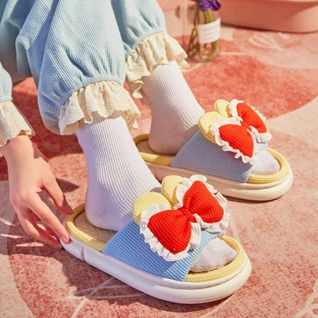Yedhsi Women s Shoes Linen Slippers Home Warm Bow Soft Sole Non-Slip Slippers Women s Slippers
Yedhsi Women s Shoes Linen Slippers Home Warm Bow Soft Sole Non-Slip Slippers Women s Slippers
