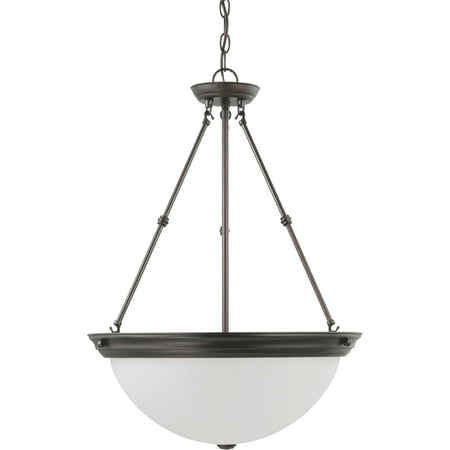 Nuvo Lighting 63153 - 3 Light (Medium Screw Base) 20 Mahogany Bronze Finish with Frosted White Glass Pendant Light Fixture (60-3153)
Nuvo Lighting 63153 - 3 Light (Medium Screw Base) 20 Mahogany Bronze Finish with Frosted White Glass Pendant Light Fixture (60-3153)
