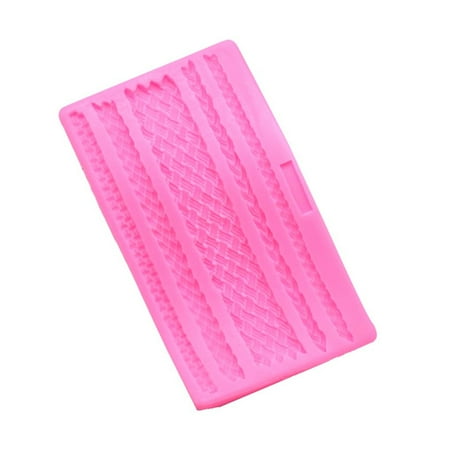 Hemp Rope Silicone Fondant Icing Mould Wedding Cake Mold Decoration
