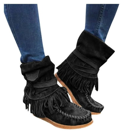 Aayomet Boots For Women,Womens Work Boots Round Retro Toe Fringe Boots Shoes Casual Fashion Ankle Women s Short Womens Ankle Boots
Aayomet Boots For Women,Womens Work Boots Round Retro Toe Fringe Boots Shoes Casual Fashion Ankle Women s Short Womens Ankle Boots