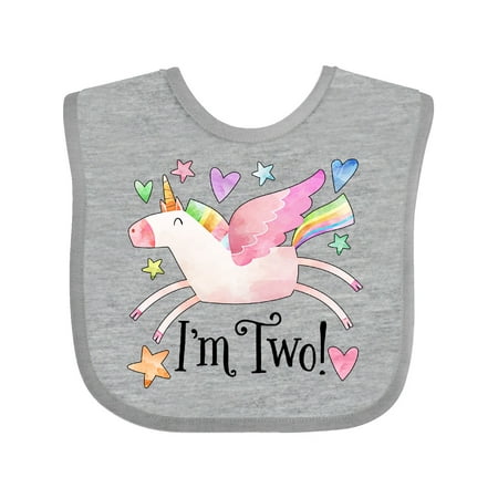 Inktastic I m 2 Cute Rainbow Unicorn with Stars and Hearts Gift Baby Boy or Baby Girl Bib
Inktastic I m 2 Cute Rainbow Unicorn with Stars and Hearts Gift Baby Boy or Baby Girl Bib