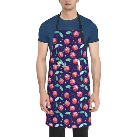 Adobk Aprons Adjustable Bib Aprons with 2 Pockets Cooking Kitchen Chef Apron for Women and Men-Men-Cool Mirror Cherries
Adobk Aprons Adjustable Bib Aprons with 2 Pockets Cooking Kitchen Chef Apron for Women and Men-Men-Cool Mirror Cherries