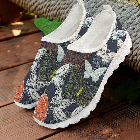 Cute Bohemia Butterfly Print Woman Flats Casual Shoe for Women Loafers Breathable Summer Mesh Sneaker Lady Slip on Loafer Shoe
Cute Bohemia Butterfly Print Woman Flats Casual Shoe for Women Loafers Breathable Summer Mesh Sneaker Lady Slip on Loafer Shoe