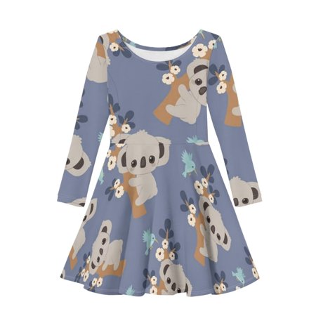 TOADDMOS Cute Sloths Trendy Girls Dress Kids Vintage Style Kids Dresses Size XS Long Sleeve Clothing for Children
TOADDMOS Cute Sloths Trendy Girls Dress Kids Vintage Style Kids Dresses Size XS Long Sleeve Clothing for Children