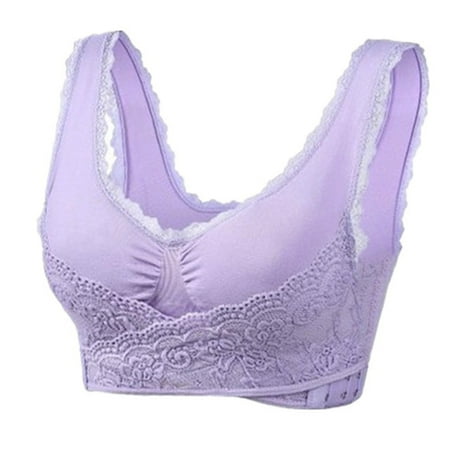 BIZIZA Bra for Women Criss Cross Plus Size Lace Push Up Seamless Front Close Bralette Purple XXXL
BIZIZA Bra for Women Criss Cross Plus Size Lace Push Up Seamless Front Close Bralette Purple XXXL