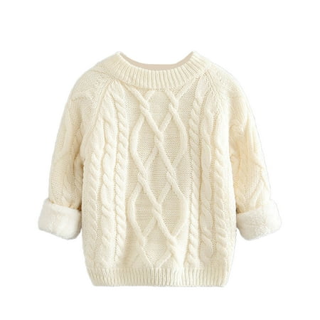 Lovskoo Baby Girl Boy Knit Sweater Blouse Pullover Fleece Lined Warm Crewneck Long Sleeve Tops for Infant Toddler White
Lovskoo Baby Girl Boy Knit Sweater Blouse Pullover Fleece Lined Warm Crewneck Long Sleeve Tops for Infant Toddler White