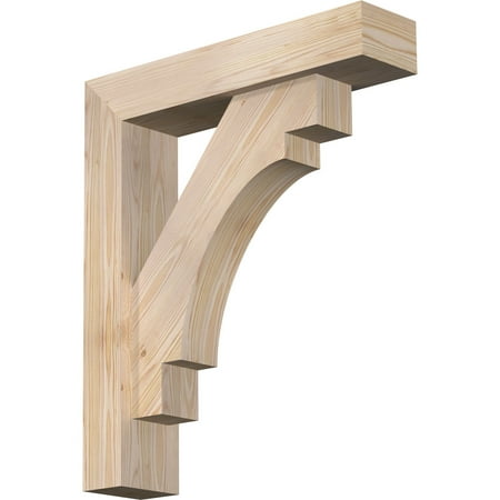 Ekena Millwork 5 1/2 W x 24 D x 28 H Merced Block Smooth Bracket w/ Offset Brace Douglas Fir
Ekena Millwork 5 1/2 W x 24 D x 28 H Merced Block Smooth Bracket w/ Offset Brace Douglas Fir