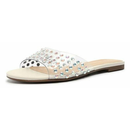 Schutz Greece Pearl Open Toe Slip On Studded Clear Straps Flat Sandals (Pearl 6.5)
Schutz Greece Pearl Open Toe Slip On Studded Clear Straps Flat Sandals (Pearl 6.5)