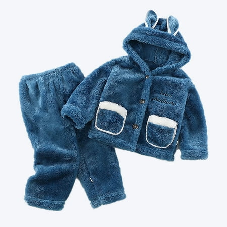 Xmarks Toddler Pyjamas for Boys Girls Velvet Pajamas Winter Long-Sleeved Cardigan Suit Thickened Two Pieces Pajama Set Blue Tag 120
Xmarks Toddler Pyjamas for Boys Girls Velvet Pajamas Winter Long-Sleeved Cardigan Suit Thickened Two Pieces Pajama Set Blue Tag 120