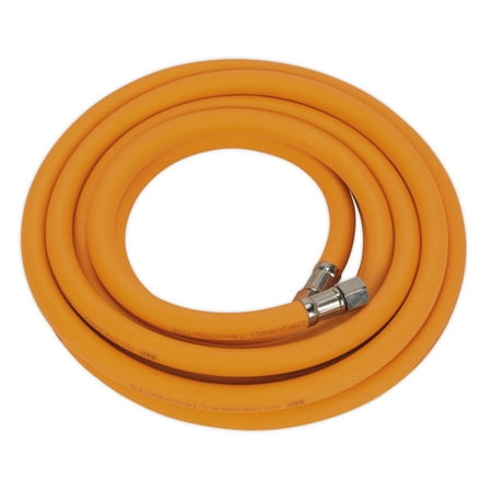 Sealey Ahhc5 Air Hose 5Mtr X 8Mm Hybrid High Visibility With 1/4In Bsp Unions