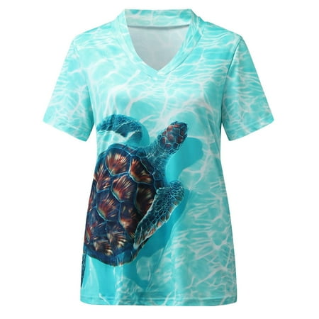 Simplmasygenix Women Tops Summer Clearance Women Summer Tops Sea Turtle Printed Short Sleeve V-Neck T Shirts Coastal Tees Holiday T-Shirt Casual Loose Fit Blouse
Simplmasygenix Women Tops Summer Clearance Women Summer Tops Sea Turtle Printed Short Sleeve V-Neck T Shirts Coastal Tees Holiday T-Shirt Casual Loose Fit Blouse