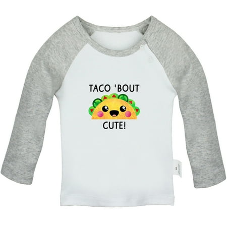 Taco Bout Cute Novelty T shirt For Baby Newborn Babies T-shirts Infant Tops 0-24M Kids Graphic Tees Clothing (Long Gray Raglan T-shirt 6-12 Months)
Taco Bout Cute Novelty T shirt For Baby Newborn Babies T-shirts Infant Tops 0-24M Kids Graphic Tees Clothing (Long Gray Raglan T-shirt 6-12 Months)
