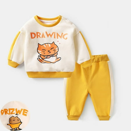 Hunpta Kids Infant Child Toddler Baby Boys Girls Long Sleeve Cute Cartoon Letter Sweatshirt Pullover Tops Patchwork Trousers Pants Outfit Set 2PCS Clothes
Hunpta Kids Infant Child Toddler Baby Boys Girls Long Sleeve Cute Cartoon Letter Sweatshirt Pullover Tops Patchwork Trousers Pants Outfit Set 2PCS Clothes