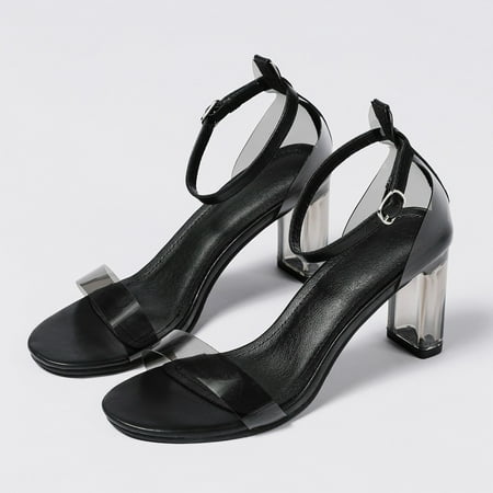 Cathalem Women Sandals Thick High Heeled Sandals Straight Line Buckle Thick Heeled Sandals Summer Heels Sandals Women Size 6 Black 7.5
Cathalem Women Sandals Thick High Heeled Sandals Straight Line Buckle Thick Heeled Sandals Summer Heels Sandals Women Size 6 Black 7.5