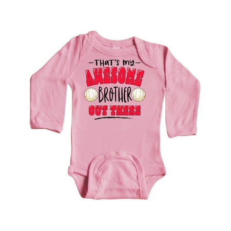 Inktastic That s My Awesome Brother Out There with Volleyballs Gift Baby Boy or Baby Girl Long Sleeve Bodysuit
Inktastic That s My Awesome Brother Out There with Volleyballs Gift Baby Boy or Baby Girl Long Sleeve Bodysuit