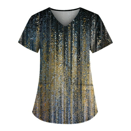 UDAXB Womens Shirts Plus Size Cute Printed Scrub Working Uniform Tops For Women V-Neck Short Sleeve Fun T-Shirts Workwear Tee With Pockets Gray XXXXXL
UDAXB Womens Shirts Plus Size Cute Printed Scrub Working Uniform Tops For Women V-Neck Short Sleeve Fun T-Shirts Workwear Tee With Pockets Gray XXXXXL