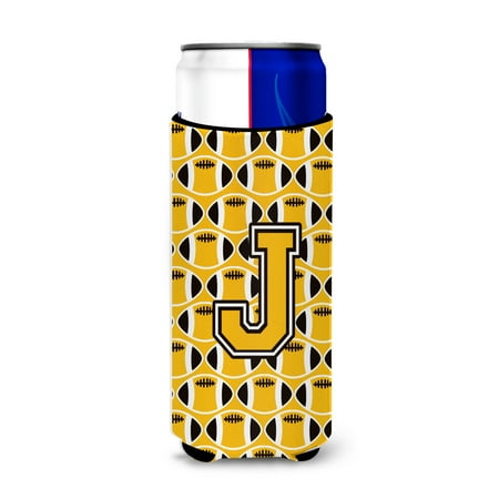 Carolines Treasures CJ1080-JMUK Letter J Football Black Old Gold and White Ultra Beverage Insulators for slim cans
Carolines Treasures CJ1080-JMUK Letter J Football Black Old Gold and White Ultra Beverage Insulators for slim cans