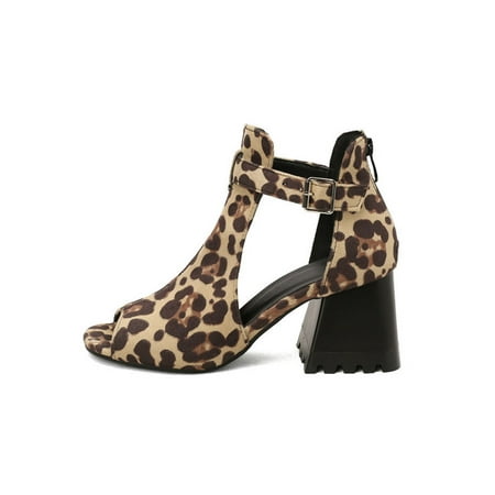 Woobling Ladies Summer Sandals Ankle Strap Heeled Sandal Cutout Dressy Shoes Nonslip High Heels Outdoor Party Casual Shoe Leopard Print 8
Woobling Ladies Summer Sandals Ankle Strap Heeled Sandal Cutout Dressy Shoes Nonslip High Heels Outdoor Party Casual Shoe Leopard Print 8