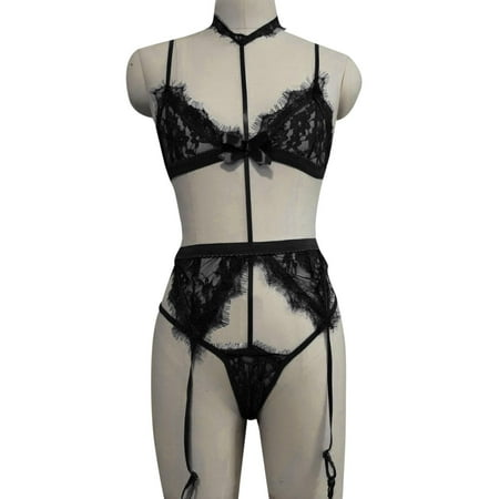Aayomet Womens Lingerie Sexy Women Lingerie Sets with Garter Belt 3 Piece Lace Teddy Babydoll Bodysuit Black S
Aayomet Womens Lingerie Sexy Women Lingerie Sets with Garter Belt 3 Piece Lace Teddy Babydoll Bodysuit Black S