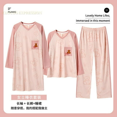 QWZNDZGR Spring Autumn 3 Piece Sets Elegant Long Loungewear Cartoon Bear Sleepwear Women Pajamas Pyjamas Casual Home Pijama Mujer Fashion
QWZNDZGR Spring Autumn 3 Piece Sets Elegant Long Loungewear Cartoon Bear Sleepwear Women Pajamas Pyjamas Casual Home Pijama Mujer Fashion