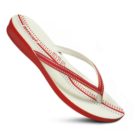 Aerosoft Women s Sumaiera Lightweight Summer Flip Flops for Beach