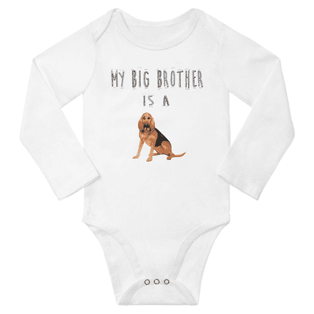 My Big Brother is a Bloodhound Dog Cute Baby Long Sleeve Rompers Boy Girl (White 0-6M)
My Big Brother is a Bloodhound Dog Cute Baby Long Sleeve Rompers Boy Girl (White 0-6M)