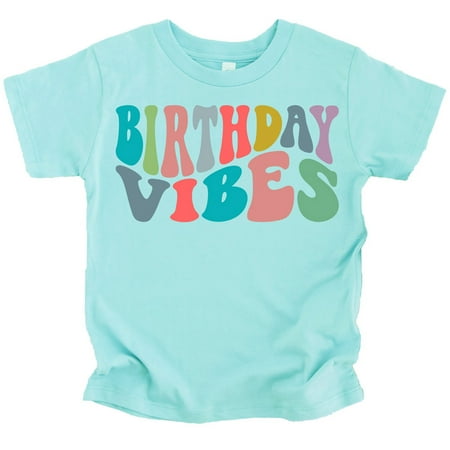 Birthday Vibes Toddlers and Youth Girls Birthday Shirts Chill Shirt 3T