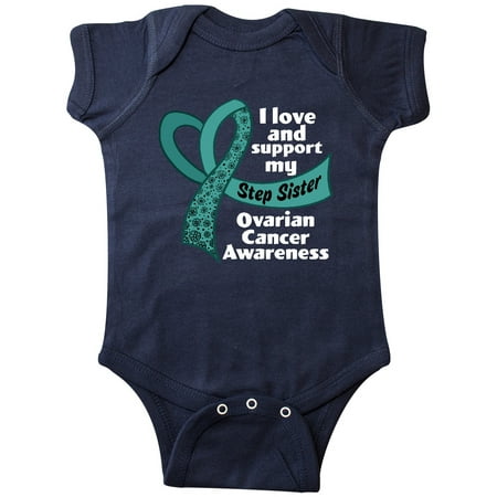 Inktastic I Love and Support My Step Sister Ovarian Cancer Teal Ribbon Gift Baby Boy or Baby Girl Bodysuit
Inktastic I Love and Support My Step Sister Ovarian Cancer Teal Ribbon Gift Baby Boy or Baby Girl Bodysuit