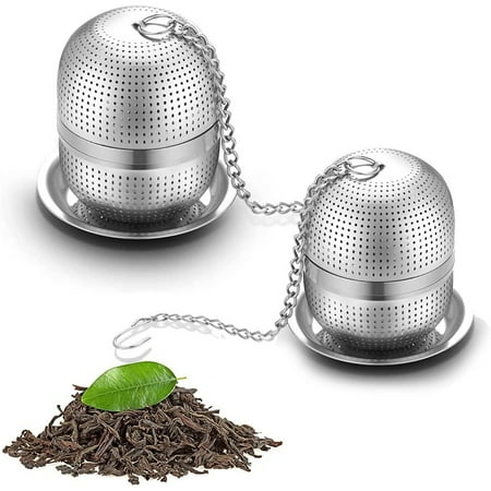 Tea Ball Infuser 2 Packs Stainless Steel Tea Strainer Extra Mesh Tea Infuser Threaded Connection for Brew Tea
Tea Ball Infuser 2 Packs Stainless Steel Tea Strainer Extra Mesh Tea Infuser Threaded Connection for Brew Tea