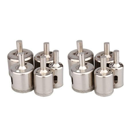 10pcs Diamond Tile Drill Bit Bits Set Granite Cutting