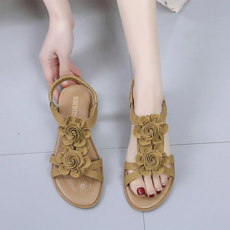 Sandals Fashion Spring And Summer Women Sandals Boho Style Flower Flat Bottom Casual Beach Shoes
Sandals Fashion Spring And Summer Women Sandals Boho Style Flower Flat Bottom Casual Beach Shoes