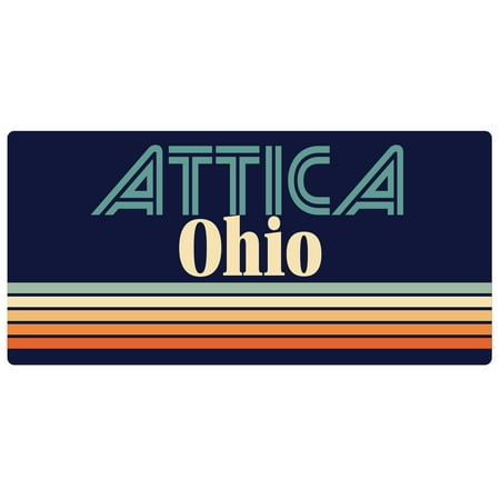Attica Ohio 5 x 2.5-Inch Fridge Magnet Retro Design