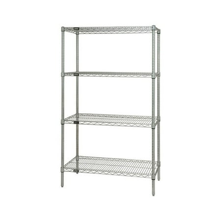 Quantum Wire Shelving 4 - Shelf Starter Unit - 30 x 60 x 63 - 304 Stainless Steel
Quantum Wire Shelving 4 - Shelf Starter Unit - 30 x 60 x 63 - 304 Stainless Steel