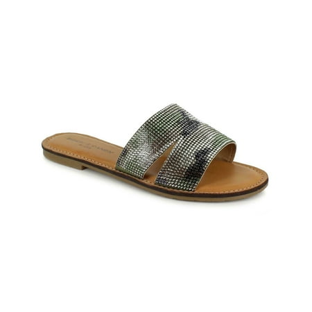 ROCK & CANDY Womens Green Camouflage Cushioned Studded Berrie Round Toe Slip On Slide Sandals 7.5 M
ROCK & CANDY Womens Green Camouflage Cushioned Studded Berrie Round Toe Slip On Slide Sandals 7.5 M