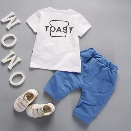 EHTMSAK Toddler Baby Children Boy 2PCS Outfits Short Sleeve Clothing Set Summer T Shirts and Jean Pants Set White 1Y-4Y 100/L
EHTMSAK Toddler Baby Children Boy 2PCS Outfits Short Sleeve Clothing Set Summer T Shirts and Jean Pants Set White 1Y-4Y 100/L