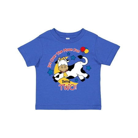 Inktastic Cow over Moon 2nd Birthday Gift Toddler Boy or Toddler Girl T-Shirt