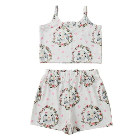 Toddler Kids Girls Boys Easter Sleeveless Tops Cartoon Rabbit Prints Summer Short Pants Outfits
Toddler Kids Girls Boys Easter Sleeveless Tops Cartoon Rabbit Prints Summer Short Pants Outfits