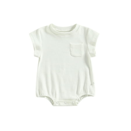 Thaisu Newborn Baby Summer Romper Casual Short Sleeve Round Neck Solid Color Loose Bodysuit
Thaisu Newborn Baby Summer Romper Casual Short Sleeve Round Neck Solid Color Loose Bodysuit