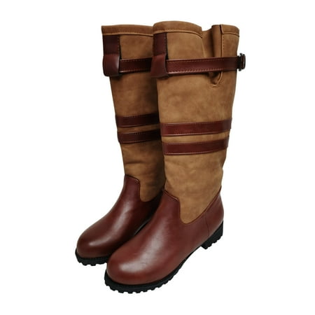 FITORON Womens Mid Calf Boots- Winter Vintage Buckle Strap Boots Western Cowboy Slip On Retro Ladies Footwear Shoes Brown 36
FITORON Womens Mid Calf Boots- Winter Vintage Buckle Strap Boots Western Cowboy Slip On Retro Ladies Footwear Shoes Brown 36