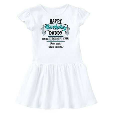 Inktastic Happy Birthday Daddy- best gift ever in blue Gift Toddler Girl Dress
Inktastic Happy Birthday Daddy- best gift ever in blue Gift Toddler Girl Dress