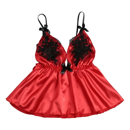 VerPetridure Sexy Lingerie for Women Plus Size Women V-Neck Satin Sexy Stain Pajamas Bowknot Tops
VerPetridure Sexy Lingerie for Women Plus Size Women V-Neck Satin Sexy Stain Pajamas Bowknot Tops