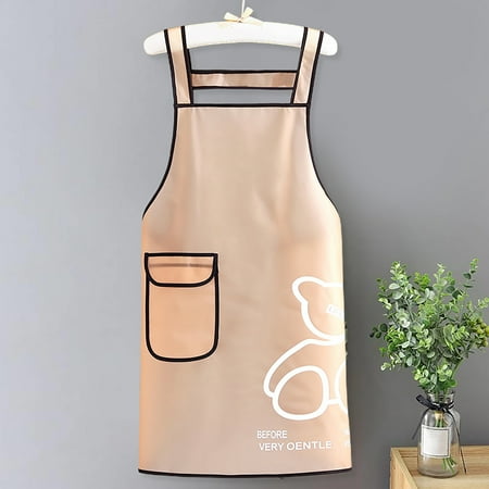 Limei Unisex Apron Oilproof Waterproof Classic H-shape Shoulder Strap Chef Apron
