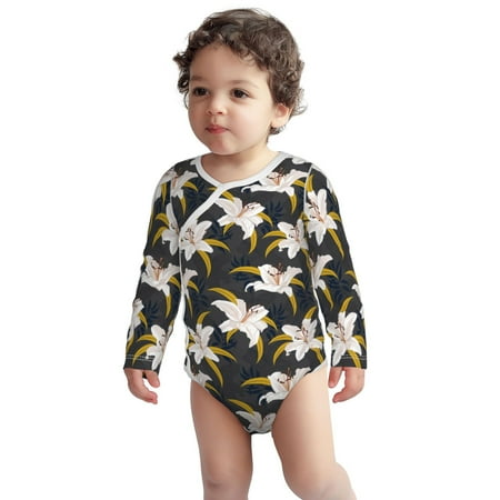 Fotbe Lilies Flowers Pattern Unisex-baby Long-sleeve Bodysuit Long Sleeve Bodysuits One-piece 100% Organic Cotton for Infant Baby Boys Unisex-3 Months
Fotbe Lilies Flowers Pattern Unisex-baby Long-sleeve Bodysuit Long Sleeve Bodysuits One-piece 100% Organic Cotton for Infant Baby Boys Unisex-3 Months