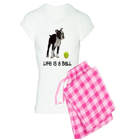 CafePress - Boston Terrier Life - Women s Light Pajamas