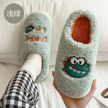 CoCopeaunt Women Men Winter Cotton Slippers Home Indoor Lovely Dinosaur Warm Thick Bottom Couple Plush Slippers Household Non-slip Slides
CoCopeaunt Women Men Winter Cotton Slippers Home Indoor Lovely Dinosaur Warm Thick Bottom Couple Plush Slippers Household Non-slip Slides